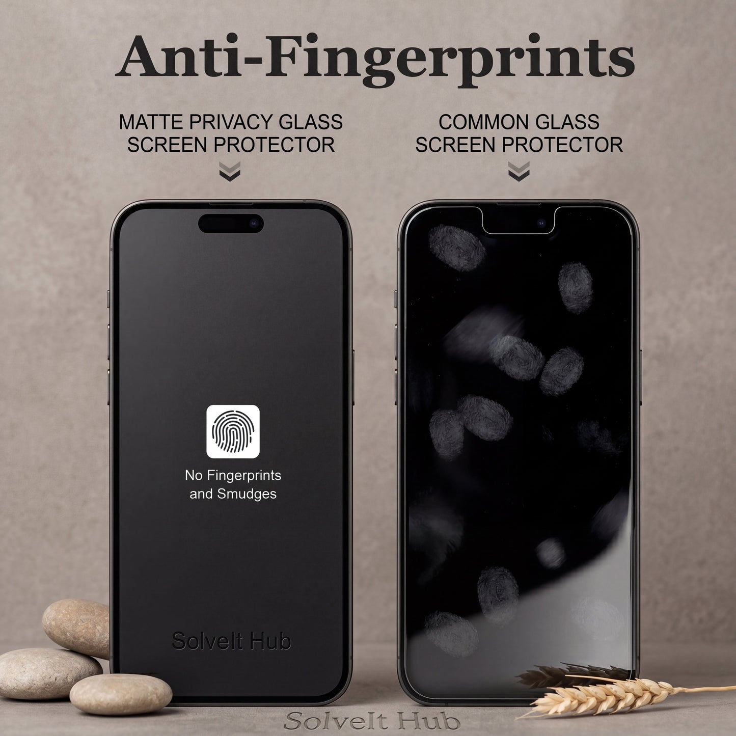 Mothca Matte Privacy Screen Protector for iPhone 13/14/15/16/17 Pro Max Plus - Easy Installation Tool, Anti-Spy, Anti-Glare, Full Coverage Tempered Glass Film, Anti-Fingerprint, Case Friendly, Shockproof Protection